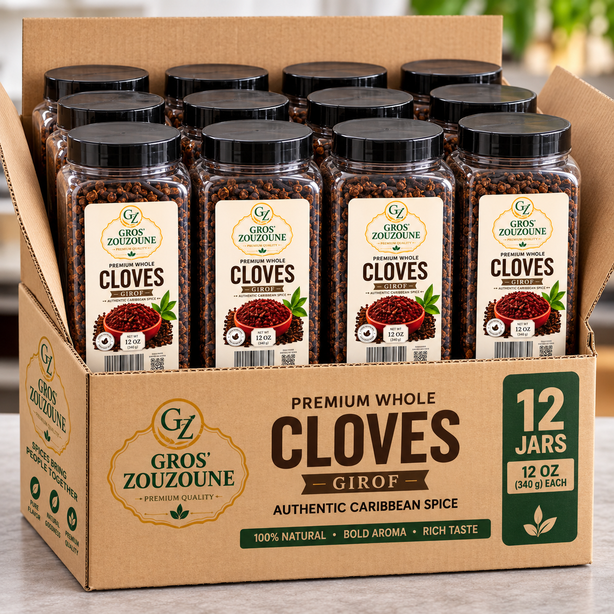 GROS ZOUZOUNE™ – Premium Whole Cloves 12 oz